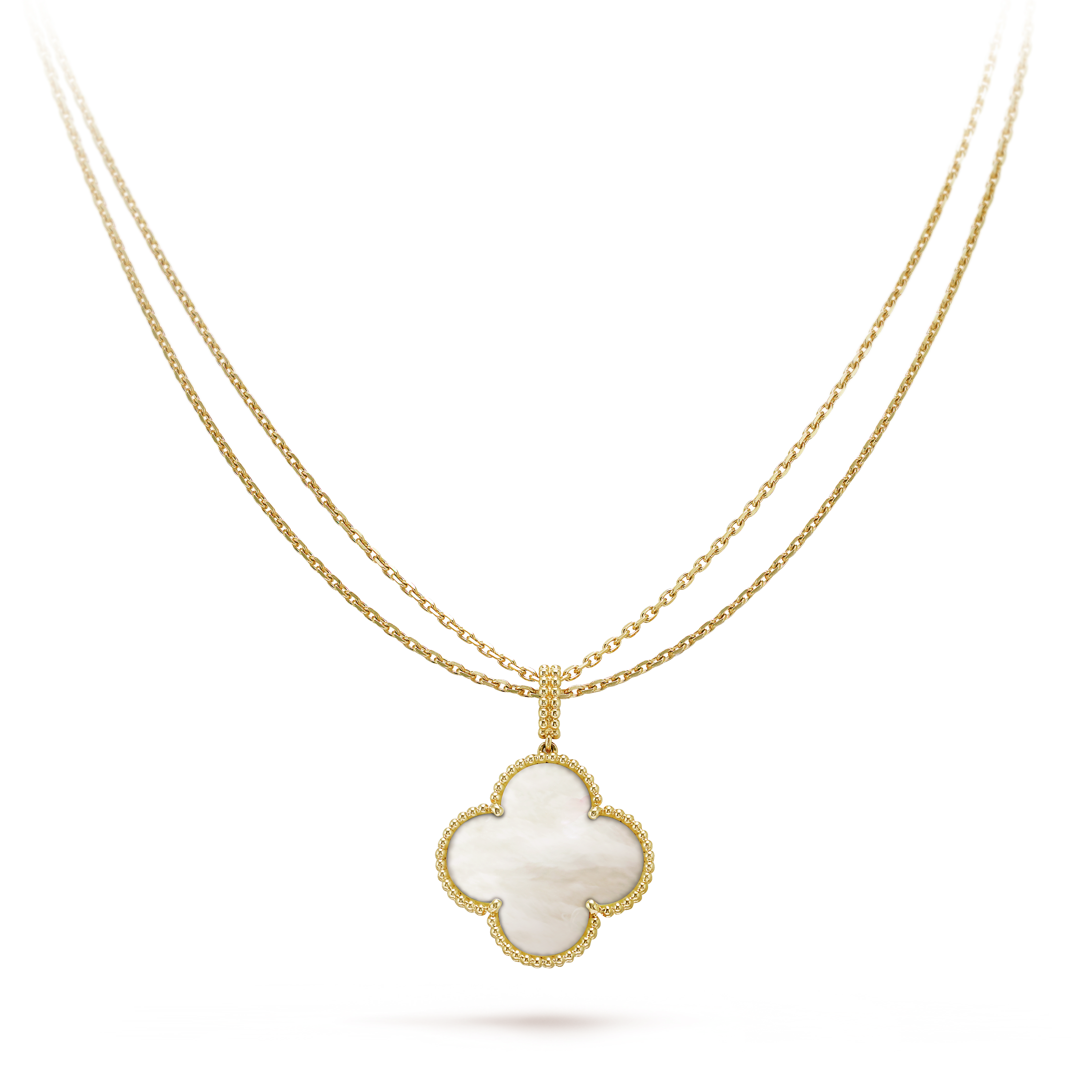 18K Magic Alhambra One Motif Pearl Necklace