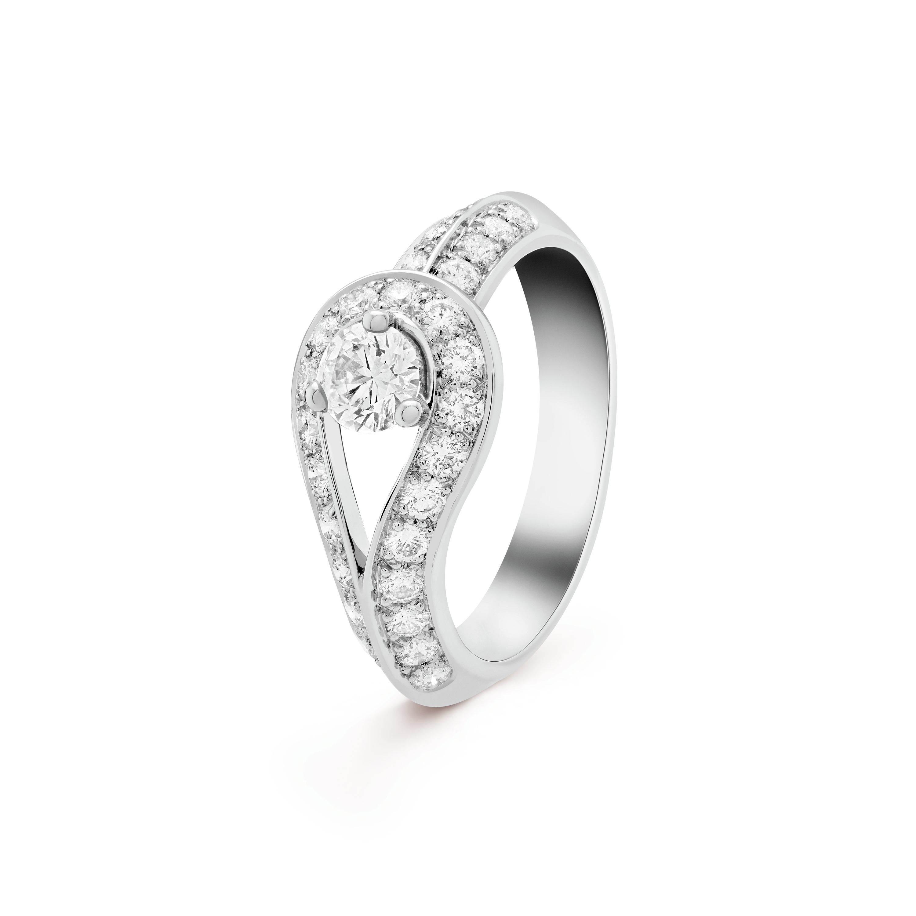 18K Couture Solitaire Ring
