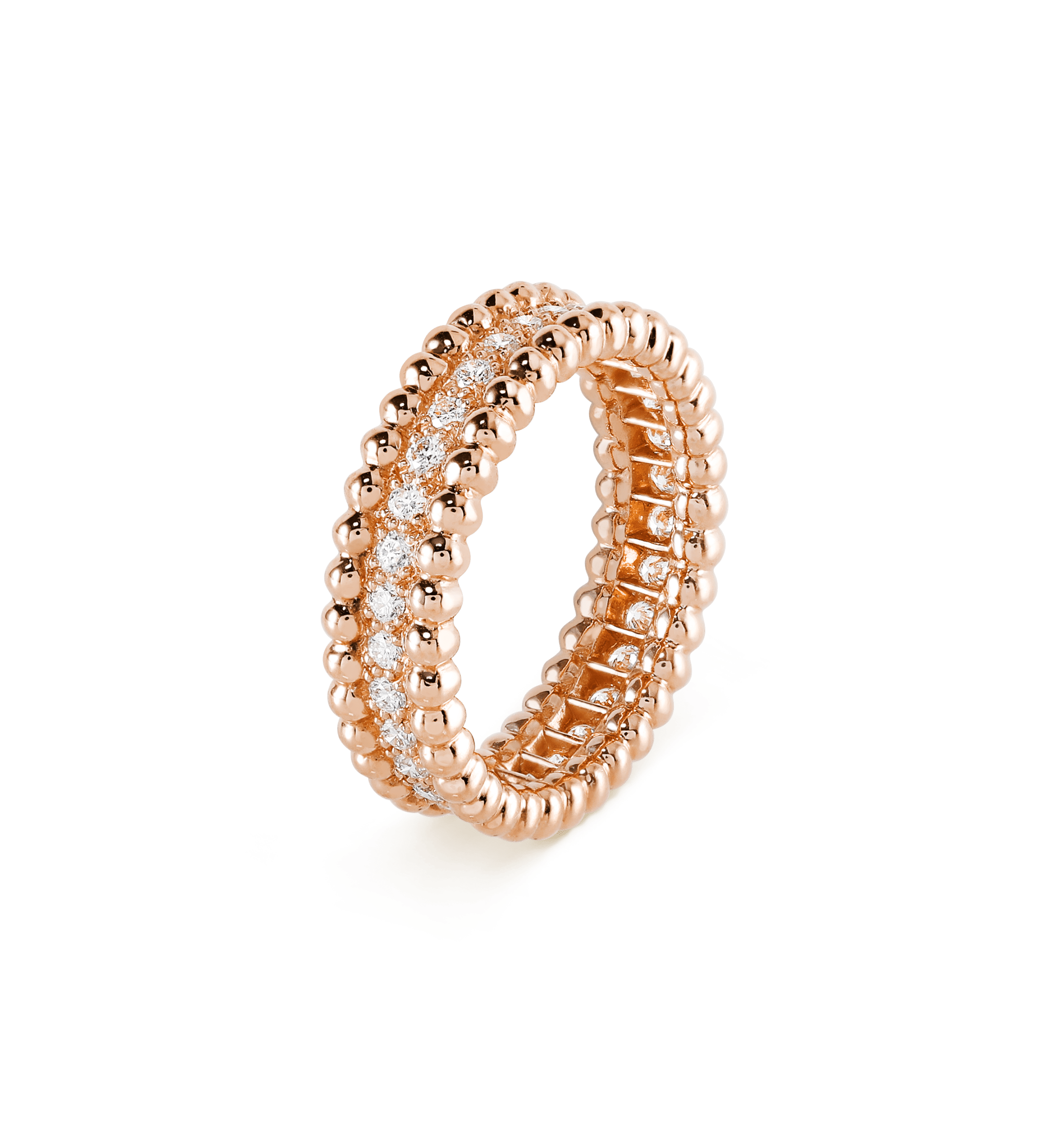 18K Perlée Diamonds Ring