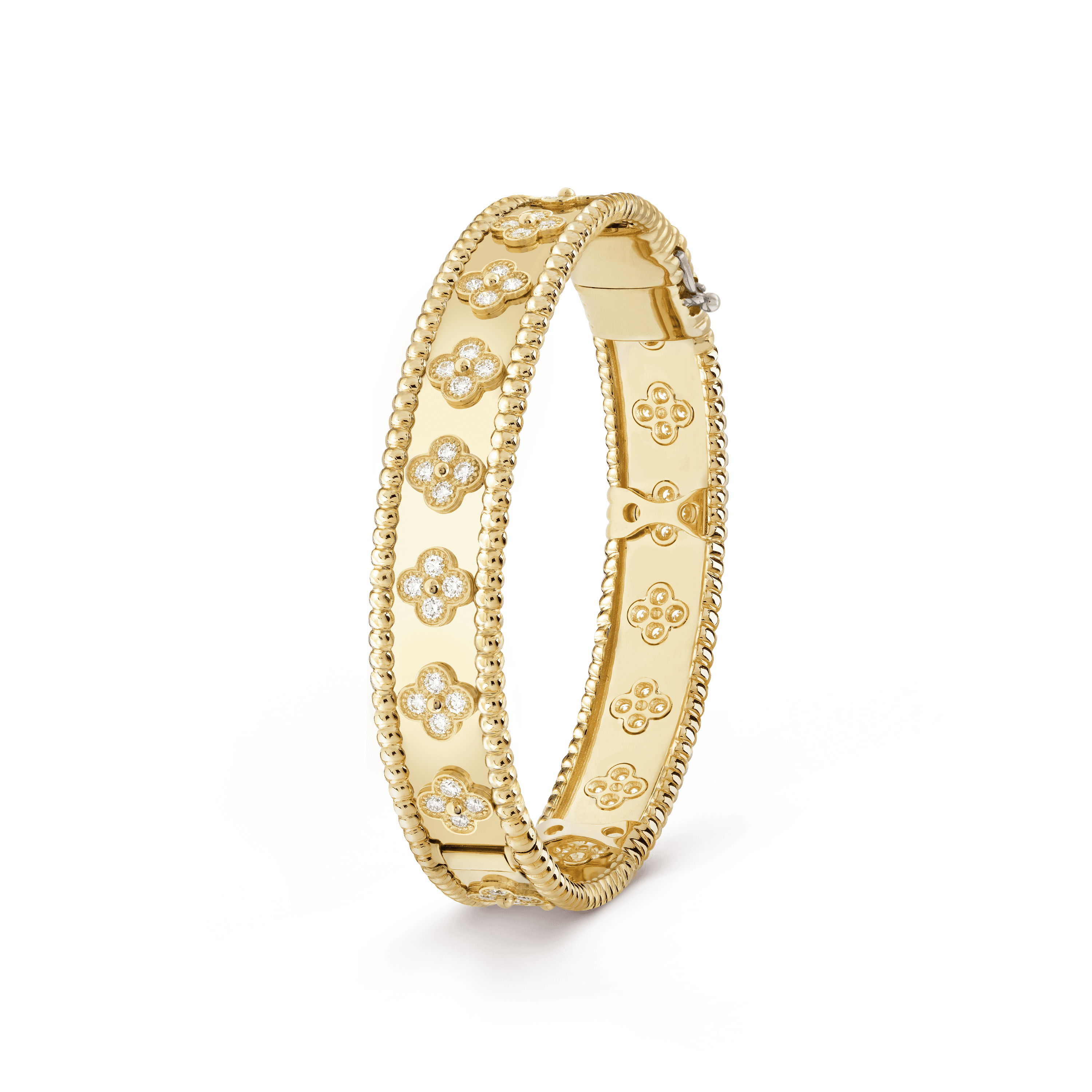 18K Perlée Clovers Bracelet