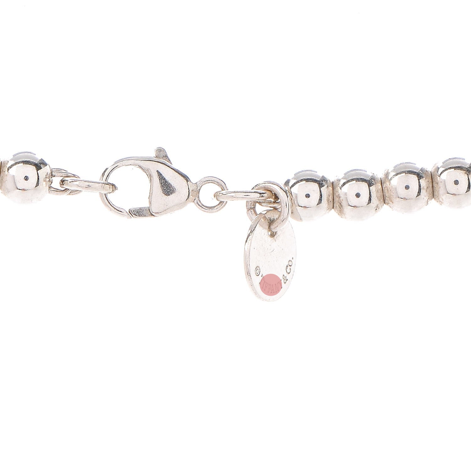 18K Return to Heart Tag Bead Necklace