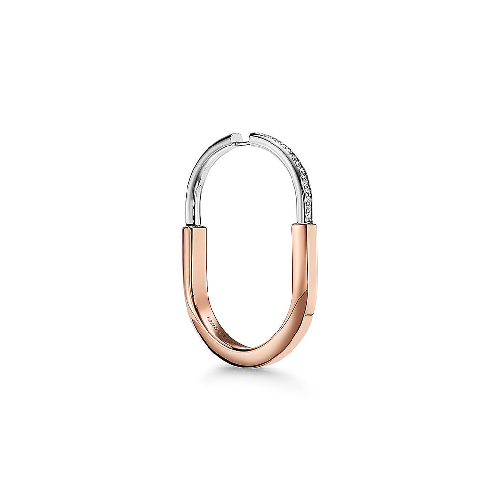 18K T Lock Diamond Earrings