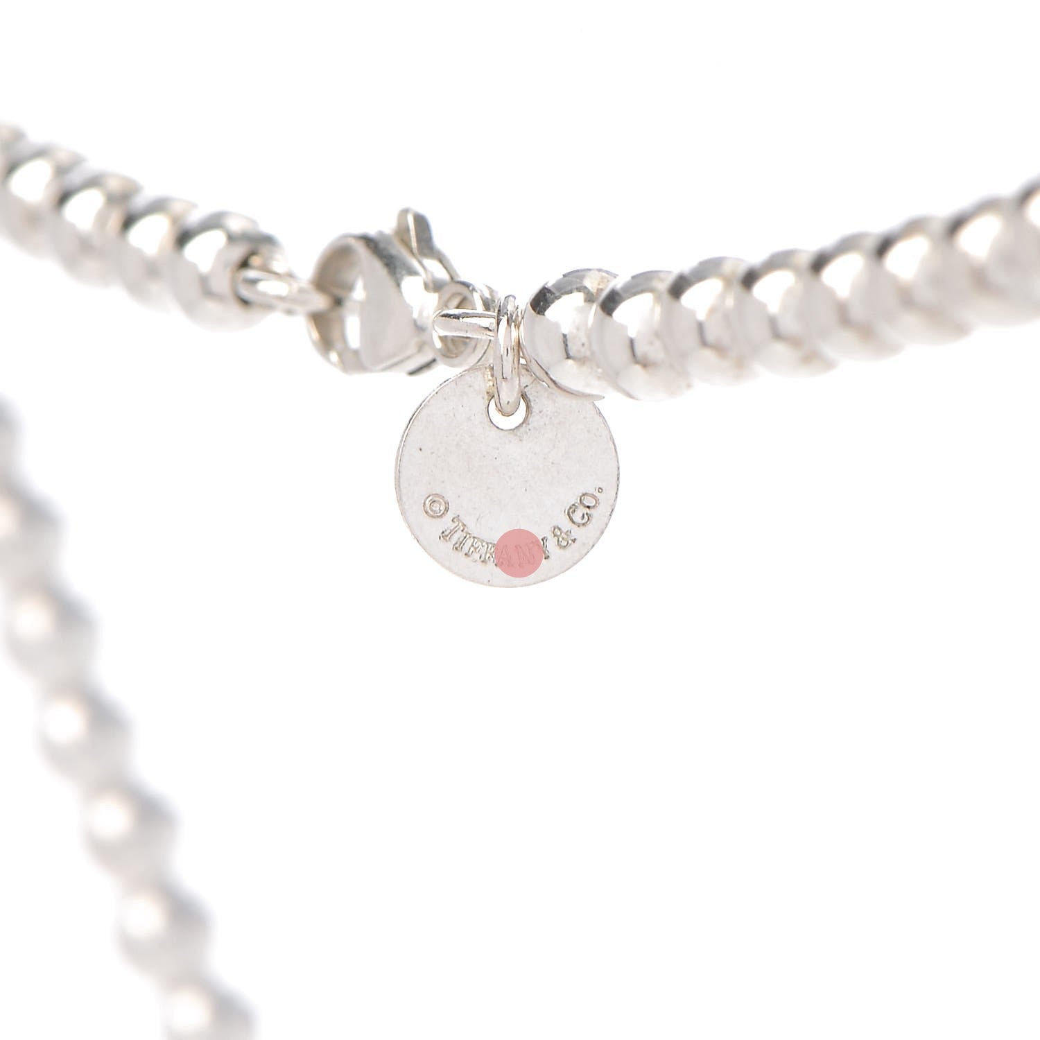 18K Return to Heart Tag Bead Necklace