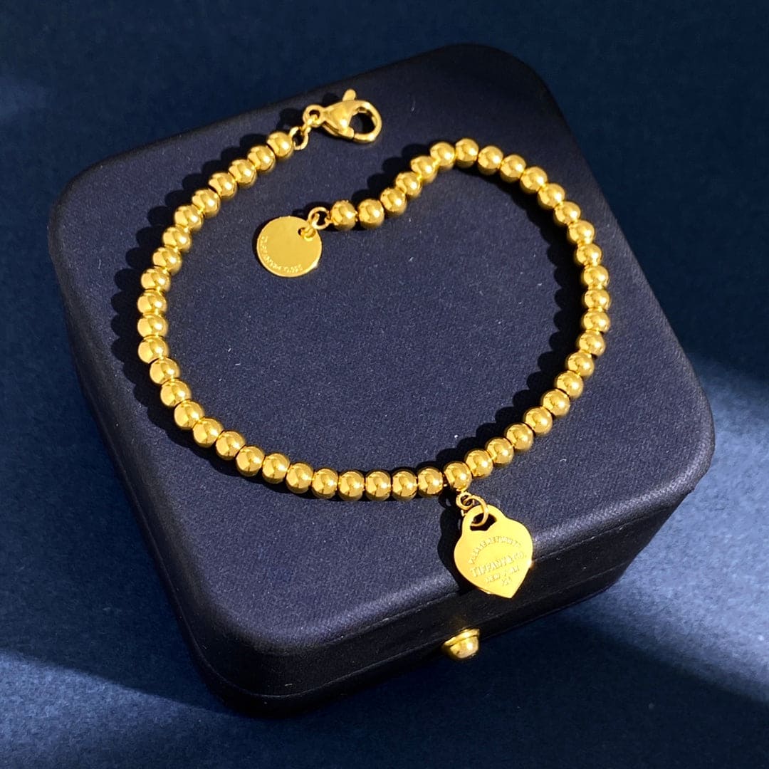 18K Return to Heart Tag Bracelet