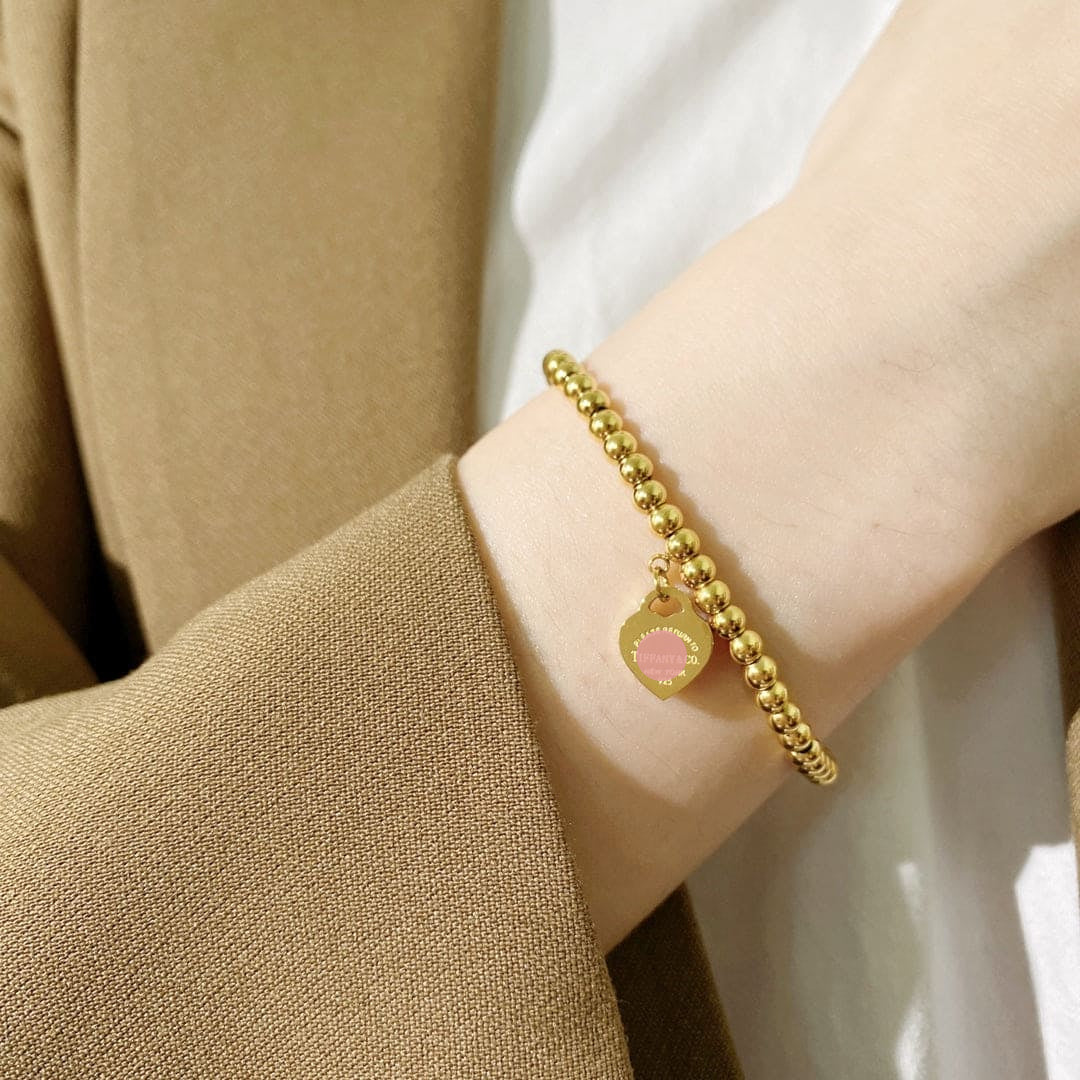 18K Return to Heart Tag Bracelet