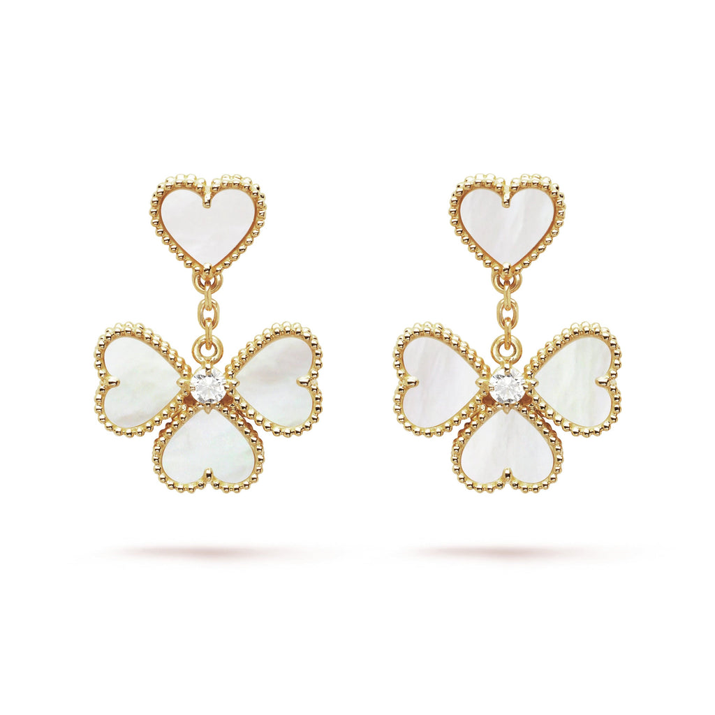 18k Sweet Alhambra Effeuillage Earrings