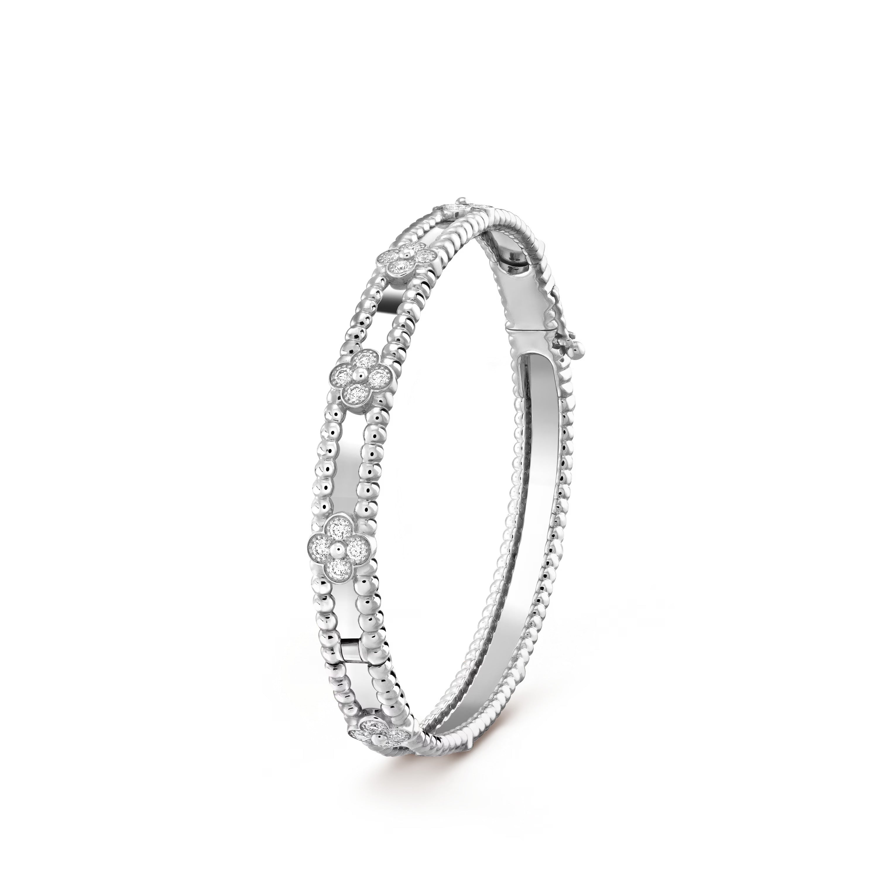 18K Perlée Sweet Clovers Small Bracelet