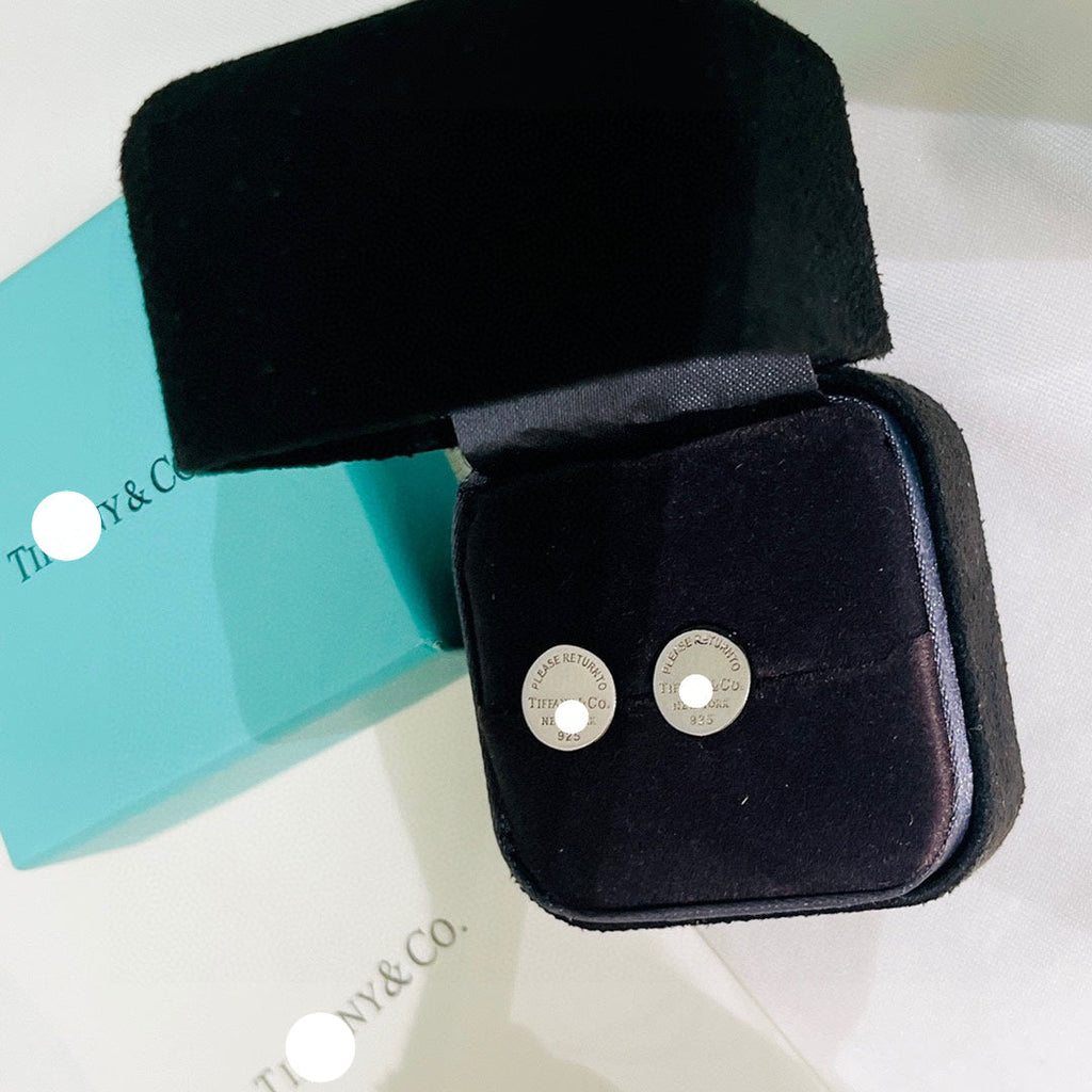 18K Return to Circle Stud Earrings