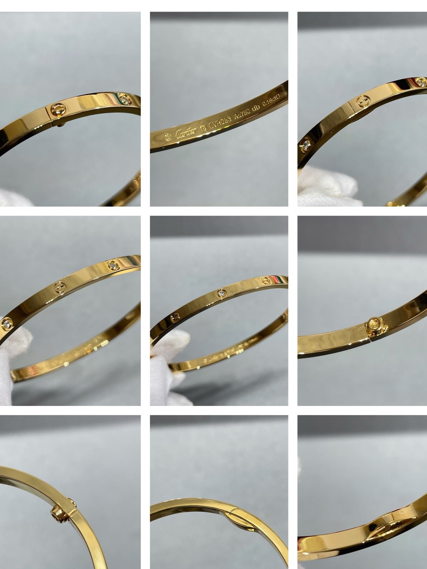 18K Love Six Diamonds Small Bracelet